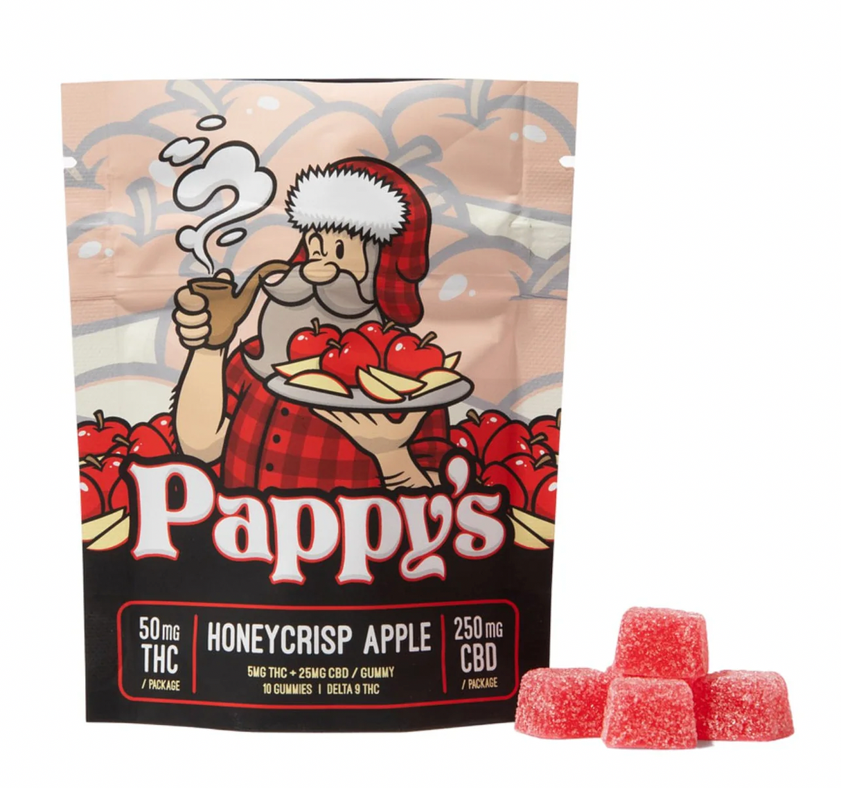 Pappy's Gourmet 1mg THC Infused Pretzels - 50 MG Total THC