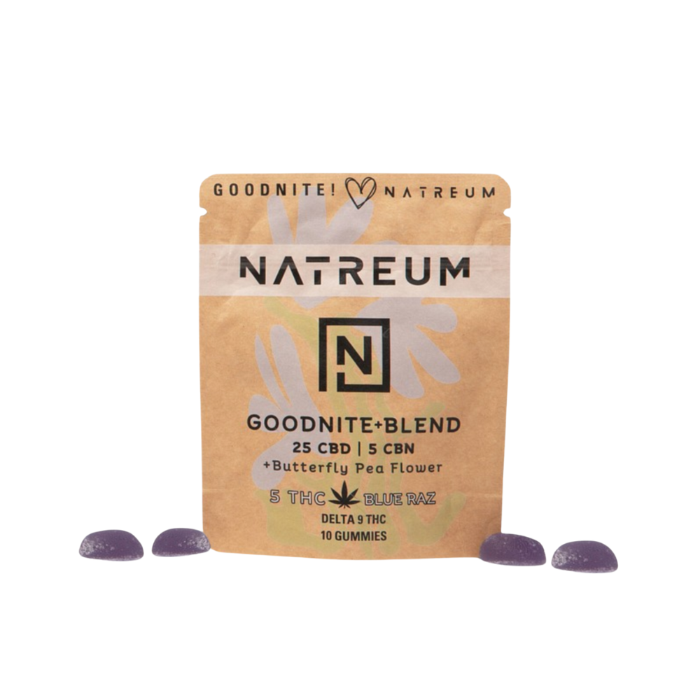 Natreum Good Nite (THC FREE) - 25 mg CBD | 5 mg CBN - 30ct. Sleep Gummies
