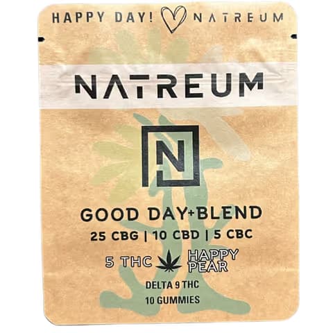 Natreum good day+ gummies 5mg - pear sativa - 10ct