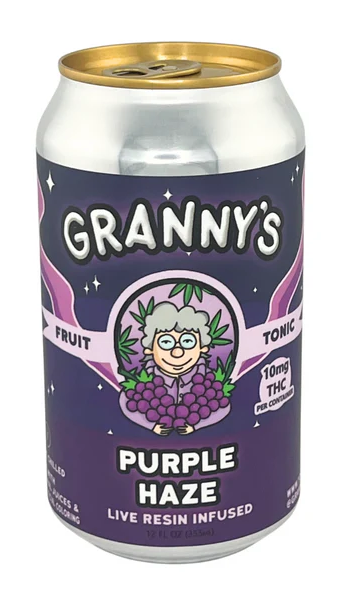 Granny's Fruit Tonics 10 MG Live Resin & Rosin Infused THC