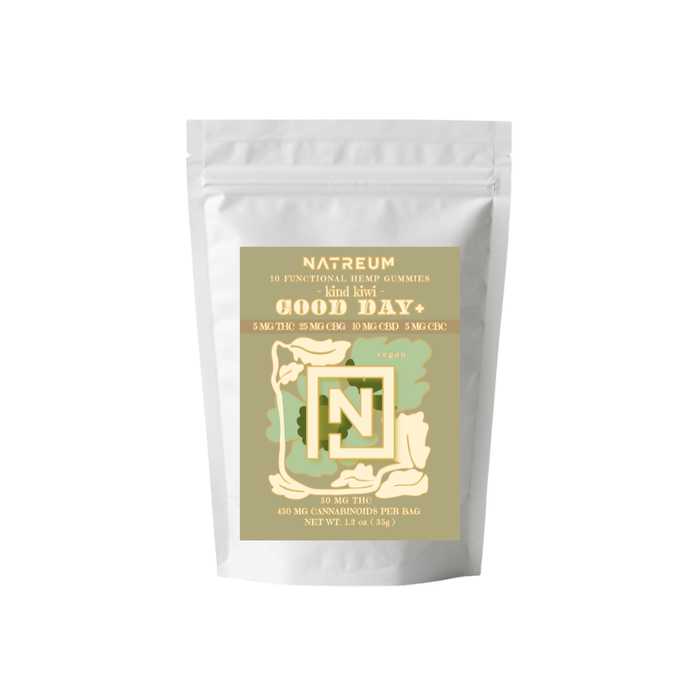 Natreum Good Day + Gummies- 5 MG THC | 25MG CBG | 10MG CBD | 5MG CBC