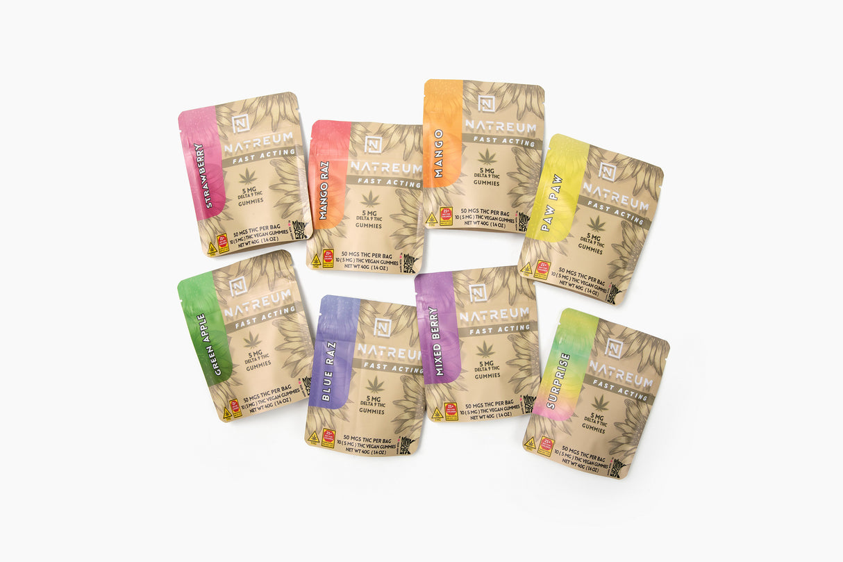 Natreum Fast Acting Gummies 5 MG THC
