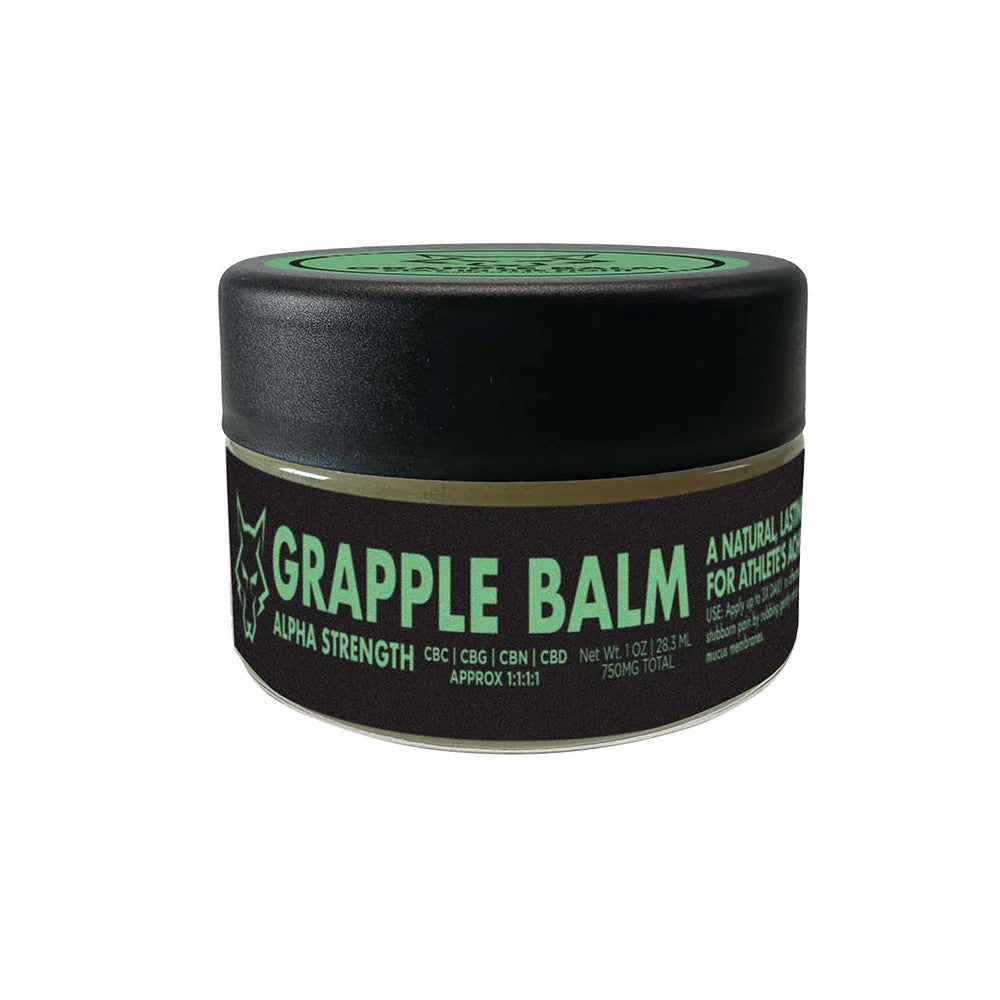 Grapple Balm Alpha Strength – 750mg cannabinoid blend topical balm for powerful relief and recovery