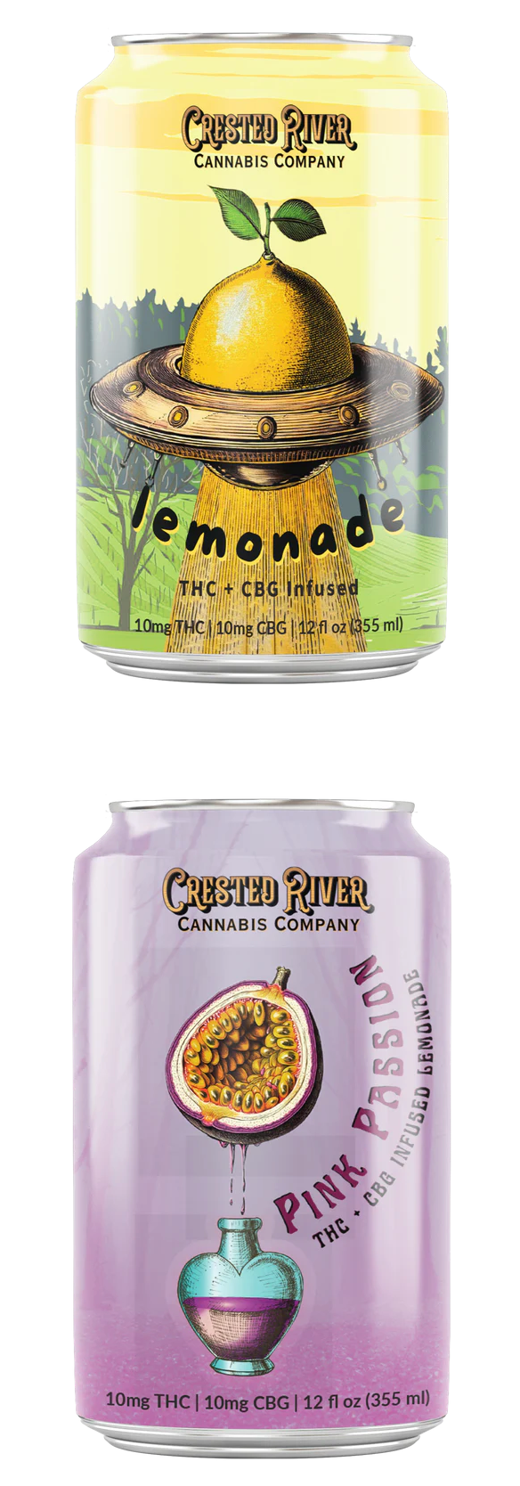 Crested River Lemonades -  10mg THC | 10mg CBG