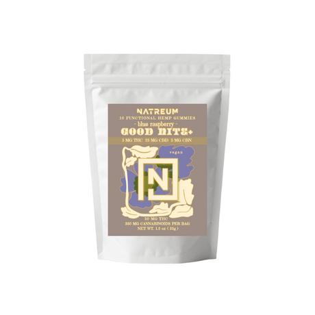 Natreum Good Nite THC supplement package on a white background